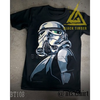 Death Trooper Rogue one เสื้อยืด สีดำ BT Black Timber T-Shirt ผ้าคอตตอน สกรีนลายแน่น S M L XL XXL