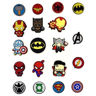 Croc Jibz Pins Superhero Marvel กระดุมเสน่ห์รองเท้า DIY