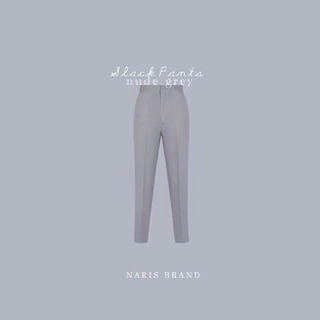 Naris Brand กางเกง Slack pants สี Nude Grey size xs เป็น used ค่า อันนี้