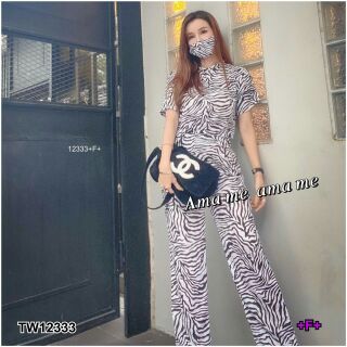 Set 2 ชิ้น เสื้อยืดแขนสั้นผ้าคอตตอน สกรีนลาย