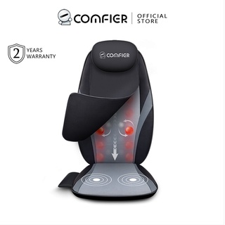 Comfier เครื่องนวดไฟฟ้า ที่นวดหลัง กลับนวดด้วยความร้อน, Shiatsu นวดเก้าอี้ แพด, นวดลึกเต็มรูปแบบเบาะนวดหลังสำหรับไหล่, กลับสำหรับบ้าน, ใช้ในสำนักงาน CF-2506WM