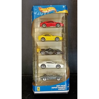 Hot wheels Ferrari Pack 5 คัน รถของสะสมเก่าเก็บตามระยะเวลา แพคมีลอยยับ ดูภาพก่อนกดซื้อ รถของเล่น ของแท้