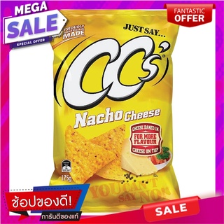 ซีซีแผ่นข้าวโพดทอดกรอบนาโชชีส 175กรัม CC Crispy Corn Flakes Nacho Cheese 175g.