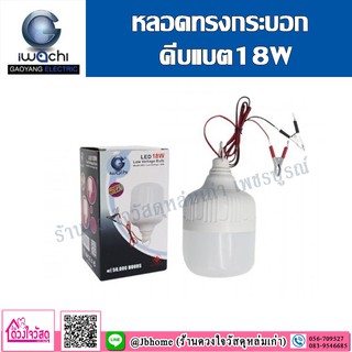 IWACHI หลอดไฟทรงกระบอก LED ขนาด 18W มีให้เลือก 2 แบบ ( แบบขาหนีบ(ปากคีบ) / แบบสาย USB )