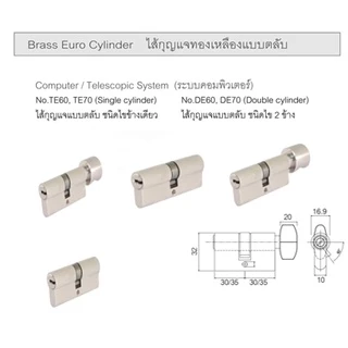 SOLEX CYLINDER (ไส้กุญแจยูโรบาส) พร้อมน็อต