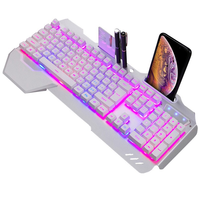 ☎Mechanical Gaming Keyboard For Pubg Wired Ergonomic Keyboard With Rgb