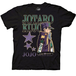 T-Shirtเสื้อยืดคอกลม แขนสั้น ผ้าฝ้ายแท้ พิมพ์ลายอนิเมะ jojos Bizarre Adventure JoJos Bizarre Adventure สไตล์ญี่ปุ่น สํา