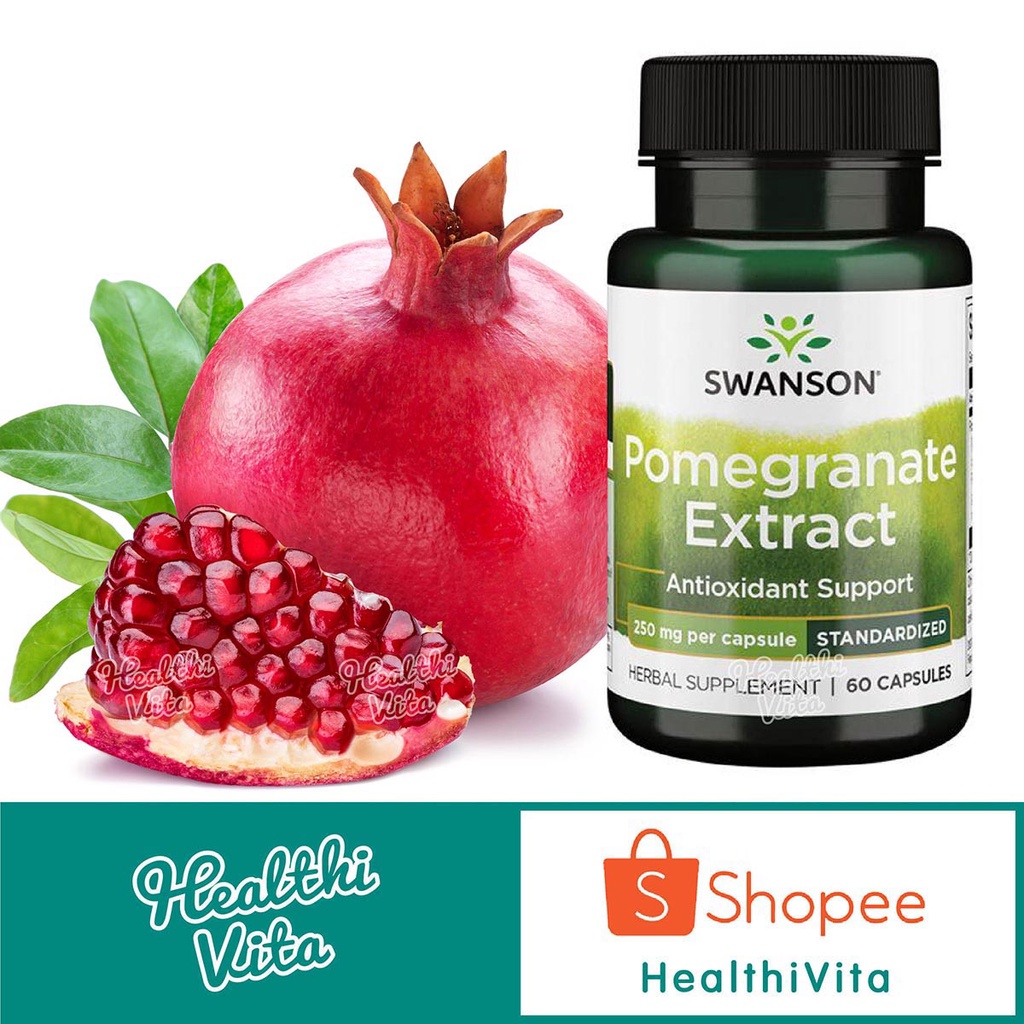 Swanson - Pomegranate Extract 250 mg./60 caps EXP 01/24