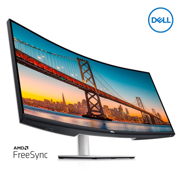 Dell S3423DWC 34" Curved USB-C Monitor (3 Year Warranty), WQHD, VA, 1800R Curved Surface, 21:9, Refresh Rate 100hz USB-C