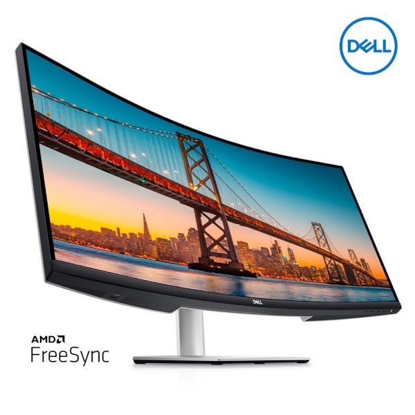 Dell S3423DWC 34" Curved USB-C Monitor (3 Year Warranty), WQHD, VA, 1800R Curved Surface, 21:9, Refr