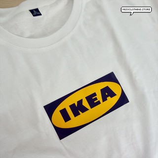 "IKEA" เสื้อยืดสกรีน สวมใส่สบาย