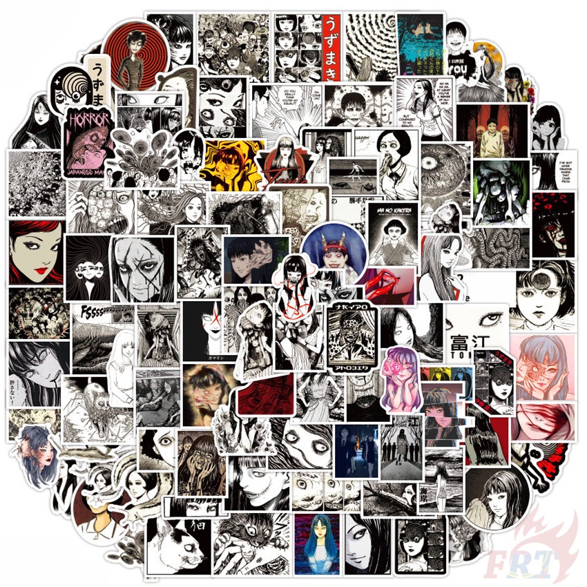 112Pcs/Set ❉ Junji Ito Classical Horror Comics Series C สติ๊กเกอร์ ❉ Manga Tomie Uzumaki Souichi Tsu