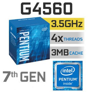 CPU INTEL PENTIUM G4560 (Socket 1151) มือสอง พร้อมส่ง แพ็คดีมาก!!! [[[แถมซิลิโคนหลอด พร้อมไม้ทา]]]