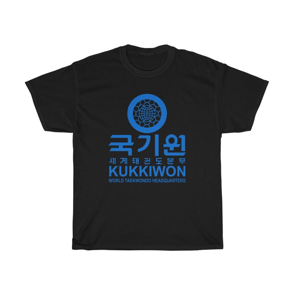 【Hot】เสื้อยืด พิมพ์ลายโลโก้ Kanji Kukkiwon Taekwondo Headquarters สีขาว ไซซ์ S ถึง 3XL