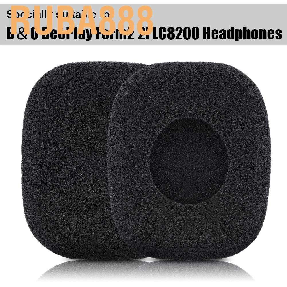 Ruba888 โฟมแผ่นรองหูฟังสําหรับหูฟังสแควร์ครอบคลุม Breathable แผ่นรองหูฟัง B & O BeoPlay Form2 2i LC8
