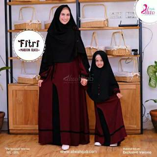 Fitri DRESS JANNAH MOSLEM DRESS Gamis ชุดเดรสมุสลิม สําหรับครอบครัว 5 6 7 8 9 ปี