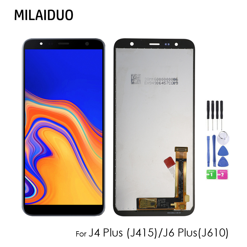 สําหรับ SAMSUNG J4 PLUS J415 J4 + J410F จอแสดงผล LCD พร้อมหน้าจอสัมผัส Digitizer Assembly LCD สําหรั