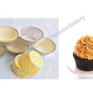 The Queen Bakery *พร้อมส่ง* ถ้วยจีบ พิมพ์อลูมิเนียม พิมพ์คัพเค้ก ขนาด 1612, 2216, 2616, 2816, 3217, 3219 อุปกรณ์เบเกอรี่