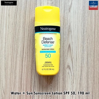 Neutrogena® Water + Sun Sunscreen Lotion SPF 50, 198 ml นูโทรจีนา โลชั่นกันแดด กันน้ำ