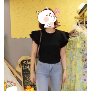 ส่งต่อ เสื้อครอปผ้านิตพรีเมียม จากร้าน Yq korean shop