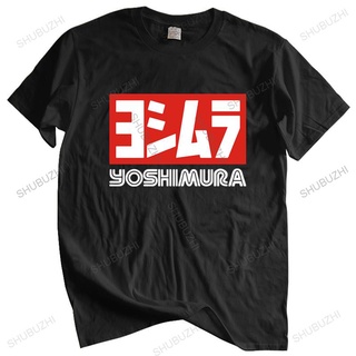 [COD]เสื้อยืด คอกลม พิมพ์ลาย Yoshimura Japan สีดํา ไซซ์ S ถึง 5XL แฟชั่นสําหรับผู้ชายS-5XL