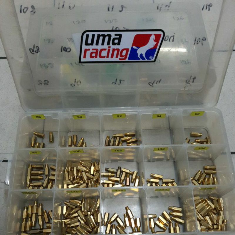 MAIN JET UMA (PCS) UMA MAIN JET KIT SIZE START 88 HINGGA 160