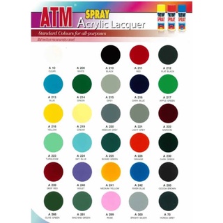 สเปรย์ ATM สีอคริลิค (แจ้งสีในแชท) น้ำยาเคลือบดินปั้น