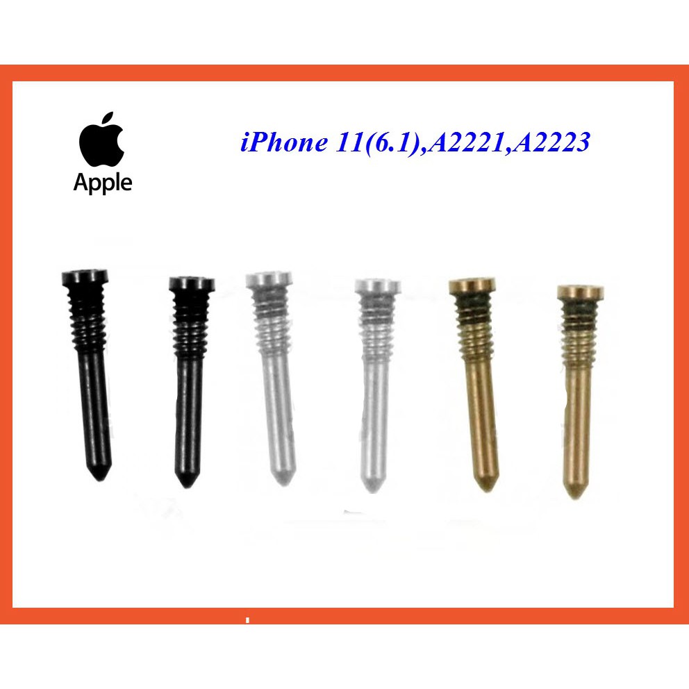 น๊อตก้นเครื่อง iPhone 11(6.1),iPHone 11 Pro(5.8),iPhone 11 Pro Max(6.5)ขายตัวละ