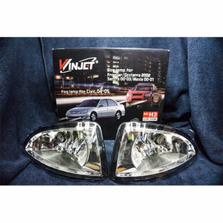 Winjet โคมไฟสปอร์ตไลท์ Honda Civic 2004 - 2005 (clear)