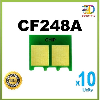 Discount4U .**Pack 10** CHIP Tone HP CF248A for HP Pro M15a M15w M28a M28w