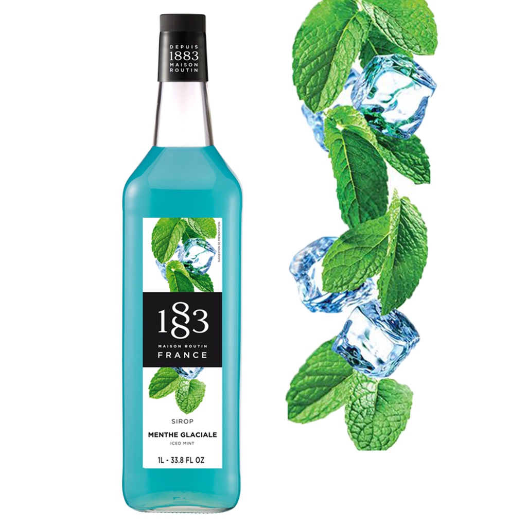 1883 ICED MINT FLAVORED SYRUP 1000 ml.  (1888 น้ำเชื่อมกลิ่นไอซ์ มิ้นท์ 1000 มล.)