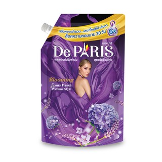 De Paris น้ำยาปรับผ้านุ่ม เดอ ปารี สูตร BLOOMING กลิ่นหอมเย้ายวนโรแมนติก ชนิดถุงเติม 540 มล.