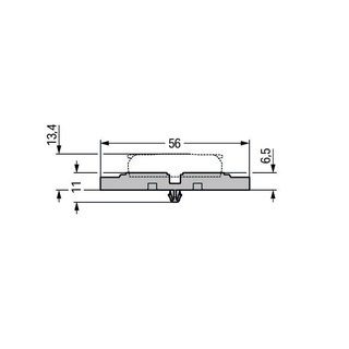 WAGO Mounting carrier; 3-way; for inline splicing connector with lever [แพค 5ชิ้น]