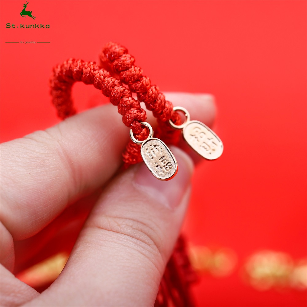 1 pcs ขายร้อนสร้อยข้อมือเชือกสีแดงของขวัญกิจกรรมสร้อยข้อมือสุภาพสตรี CNY Gift