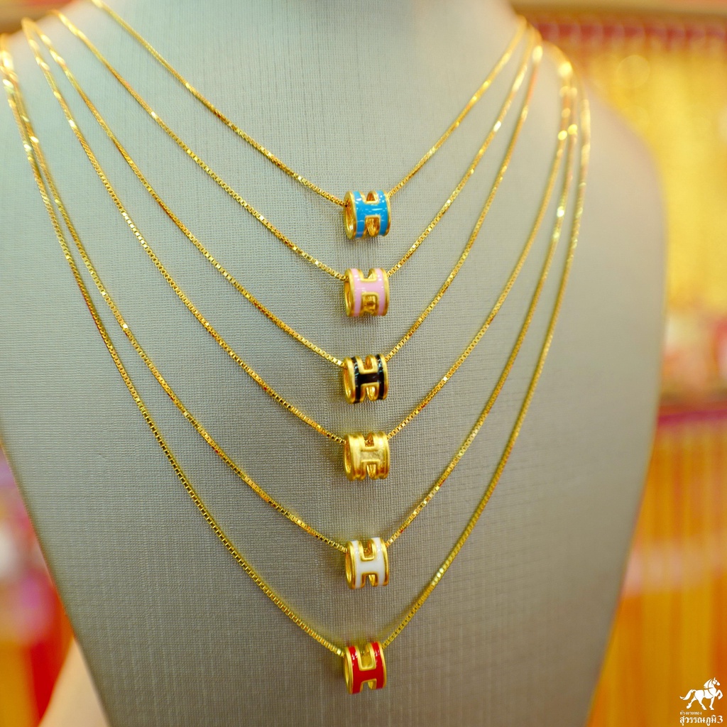 สร้อยคอ(ลายอิตาลี)เงินชุบทอง+จี้ปี่เซียะทองคำ 99.99%  น้ำหนัก 0.1 กรัม และชาร์มอื่นๆ ซื้อยกเซตคุ้มกว่าเยอะ​ แบบราคาเหมาๆ