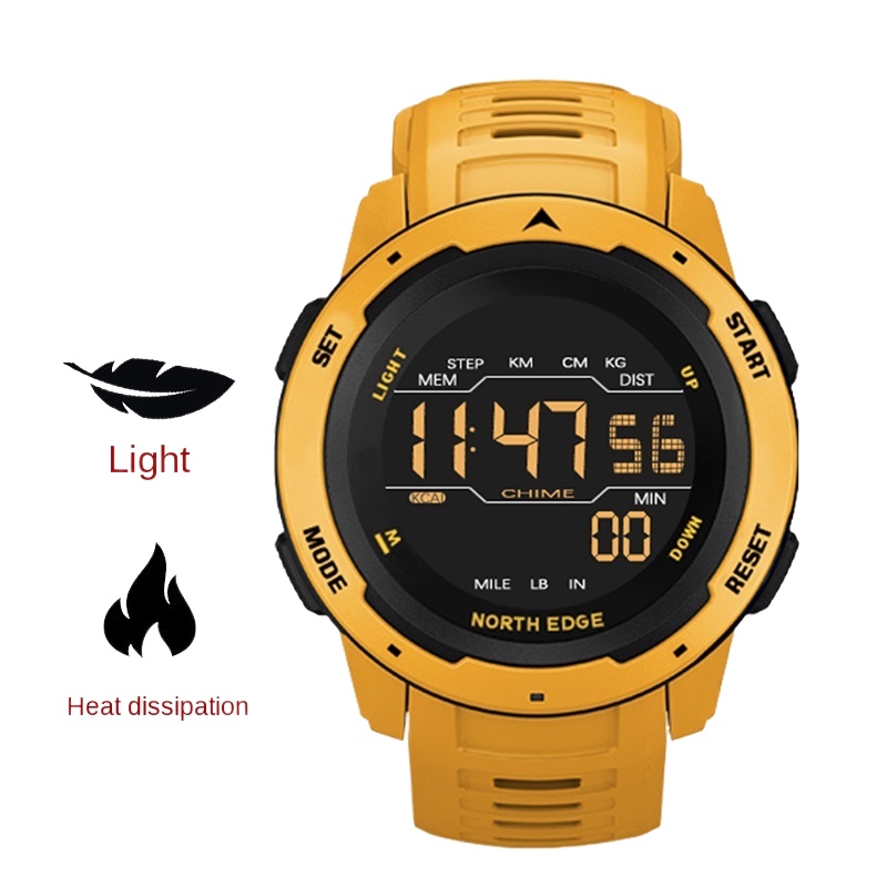 genuine ❁[MINI] Spot Miaofa Outdoor Sports Waterproof Smart Watch Alarm Clock Pedometer Watch Mileag