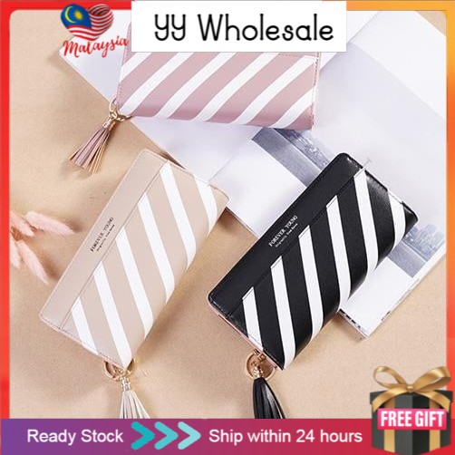 C74l- ใหม่ล่าสุด 2022 กระเป๋าสตางค์ใบยาว มีซิป ลาย 102 Series Wanita Panjang Pos Laju Dompet Zip