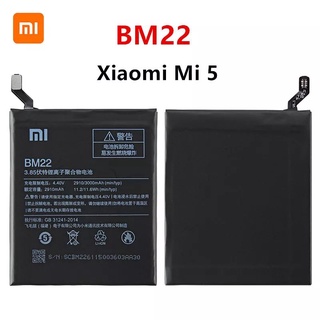 Xiao Mi ต้นฉบับ BM22 3000MAh แบตเตอรี่สำหรับ Xiaomi Mi 5 Mi5 M5 BM22โทรศัพท์คุณภาพสูงเปลี่ยนแบตเตอรี่