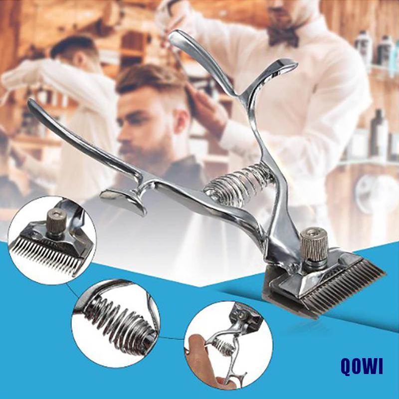 (QOWI)Manual Low Noise Hair Vintage Barber Hand ผมแบบพกพา