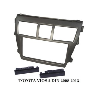 หน้ากากวิทยุ TOYOYA VIOS ปี2008-2013สำหรับใส่วืทยุ 7"2DIN20cm.