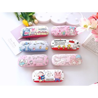 กล่องแว่น ชนิดโลหะ พิมพ์ลาย Sanrio สุดน่ารัก สำหรับผู้หญิง เด็ก