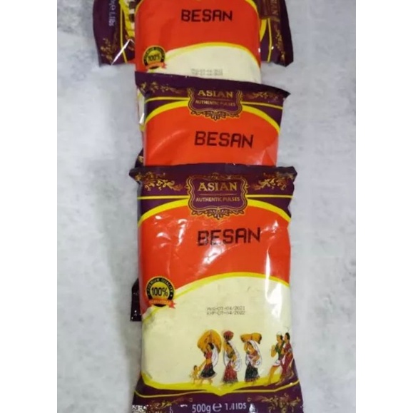 Asian Besan,Chick Peas Flours (แป้งถั่วลูกไก่) 500g.