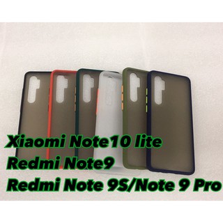 Xiaomi Note 10 Lite / Redme Note 9 / Redme Note 9s เคส TPU ฝาหลัง ขอบสี หลังด้าน หลายสี