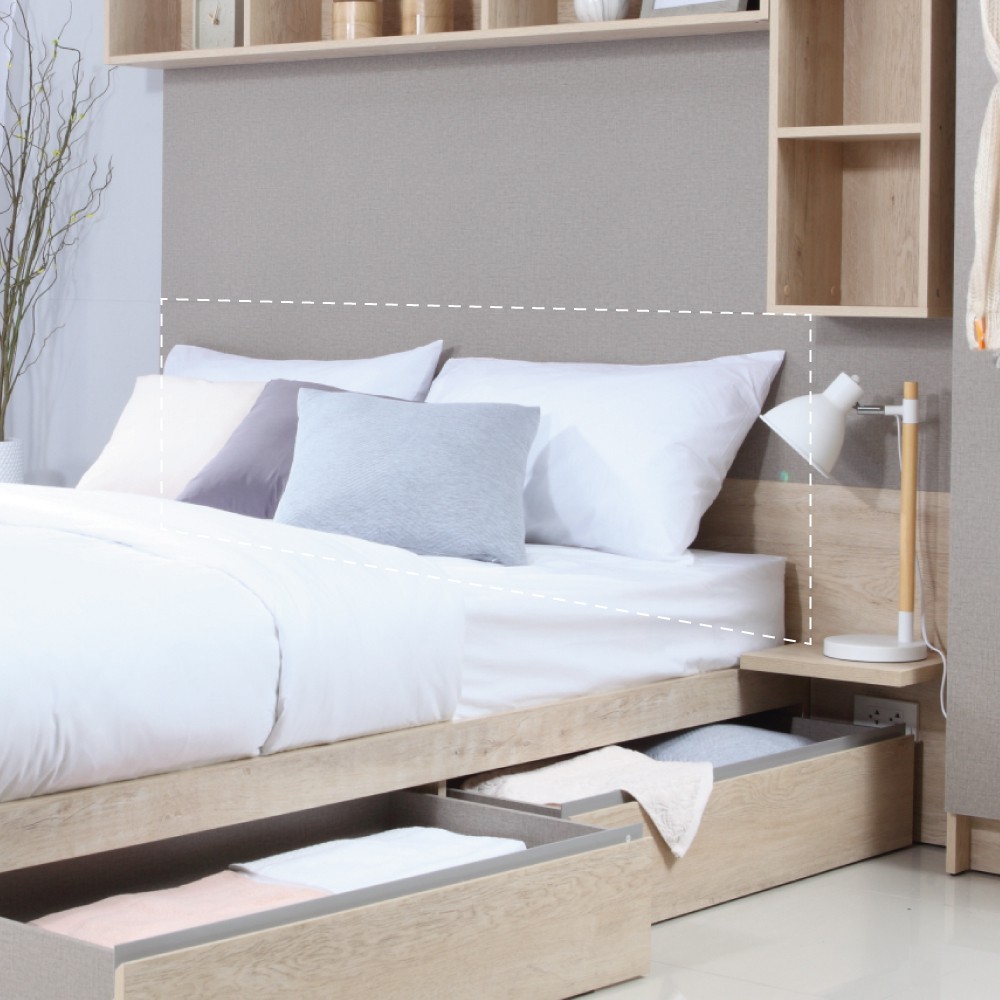 WINNER FURNITURE แผ่นหัวเตียงสำหรับเตียงนอน ขนาด 5 ฟุต รุ่นเออบาโน่