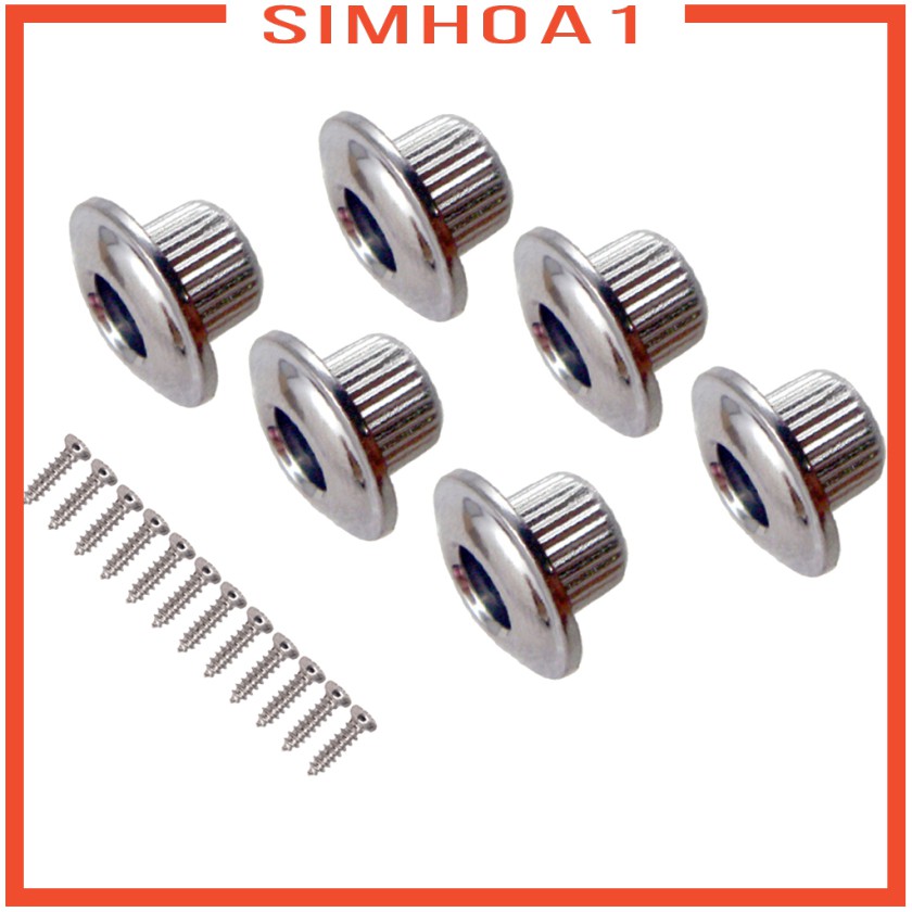 [SIMHOA1] หมุดจูนสายกีตาร์อะคูสติกไฟฟ้า 6R สีทอง 6 ชิ้น