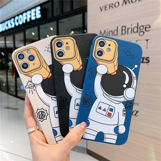 เคสซิลิโคน สำหรับ ไอโฟน iPhone 14 Pro Max 13 Pro Max 12 Pro Max 11 Pro Max X XR XS Max Cartoon NASA Space Soft Case