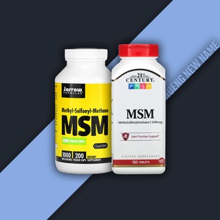 MSM ( เมทิลซัลโฟนินมีเทน, Methyl Sulfonyl Methane ) ชนิดเม็ด แคปซูล Jarrow Formulas