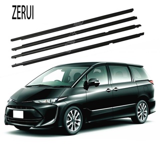 Zerui ยางกันรอยประตู หน้าต่าง ด้านนอก คุณภาพดี สําหรับ Toyota Estima 2.4 3.5 ACR50 GSR50