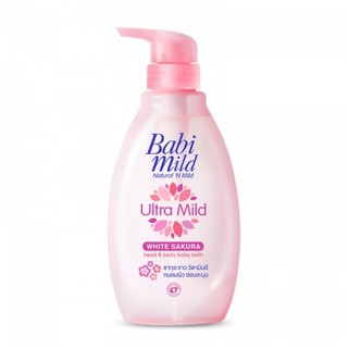 Babi Mild Head​ &amp; Body​ Baby Bath​ 400ml.