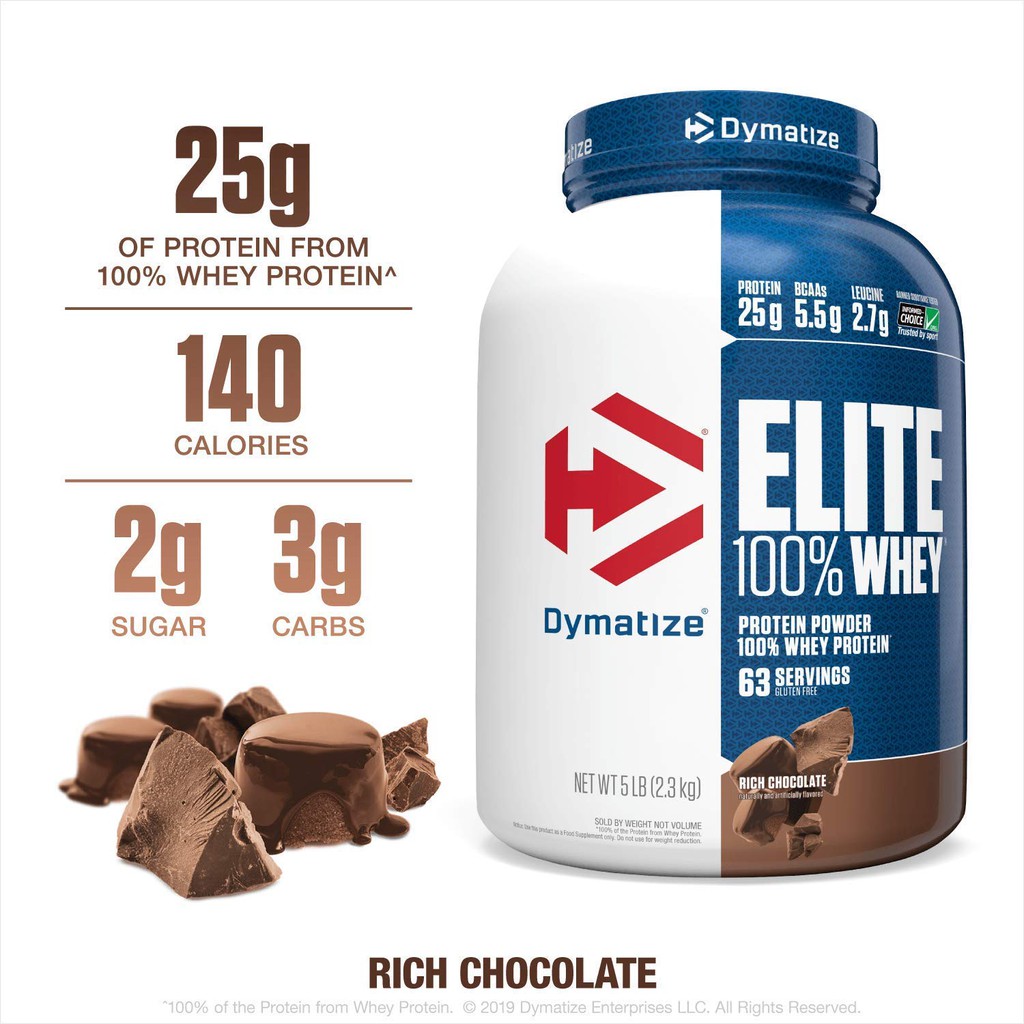 Dymatize Elite Whey 5lbs. - ไดมาไทซ์ อิลิค ขนาด 5ปอนด์